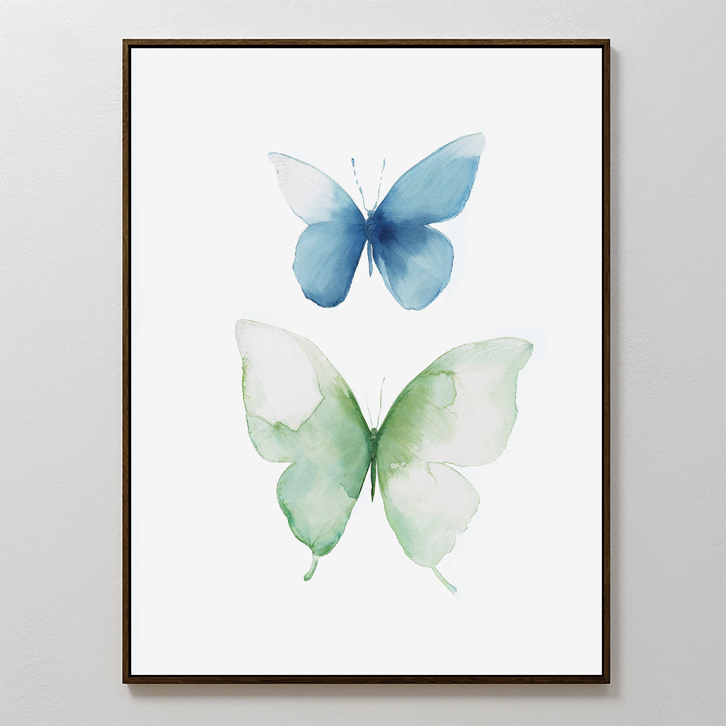 Whispered Wings Canvas Print – neutral-toned wildlife canvas wall art print by Aspire Prints