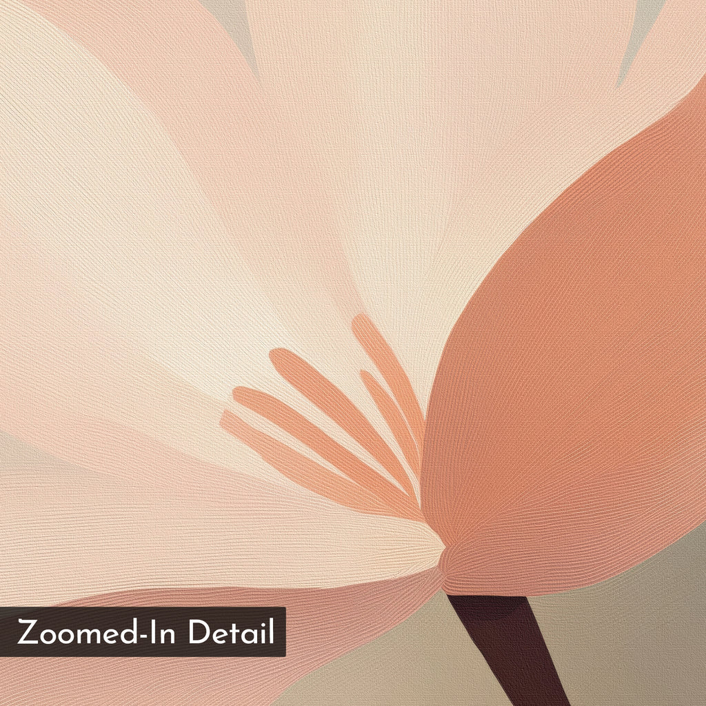 Whisper of Blush – blush pink botanical canvas wall art print by Aspire Prints