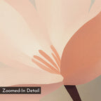 Whisper of Blush – blush pink botanical canvas wall art print by Aspire Prints
