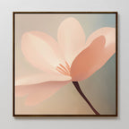 Whisper of Blush – blush pink botanical canvas wall art print by Aspire Prints