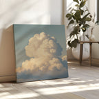 Where the Heavens Drift – blue cloud canvas wall art print by Aspire Prints