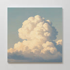 Where the Heavens Drift – blue cloud canvas wall art print by Aspire Prints