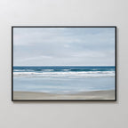 Whispers of the Shoreline – blue coastal canvas wall art print by Aspire Prints