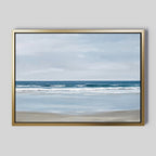 Whispers of the Shoreline – blue coastal canvas wall art print by Aspire Prints