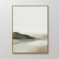 Whispering Hills at Dawn – green landscape canvas wall art print by Aspire Prints