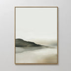 Whispering Hills at Dawn – green landscape canvas wall art print by Aspire Prints