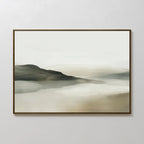 Whispering Hills at First Light – green landscape canvas wall art print by Aspire Prints