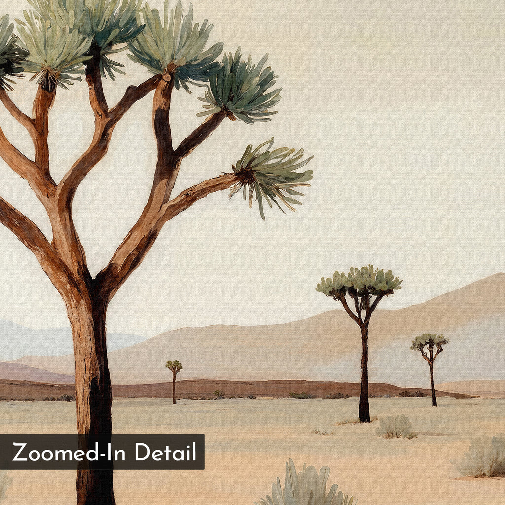 Whispers of the Arid Plain – green desert canvas wall art print by Aspire Prints