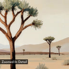 Whispers of the Arid Plain – green desert canvas wall art print by Aspire Prints