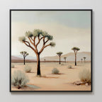 Whispers of the Arid Plain – green desert canvas wall art print by Aspire Prints
