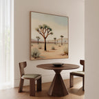 Whispers of the Arid Plain – green desert canvas wall art print by Aspire Prints