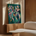 Whirl of the Tides – multicolour abstract canvas wall art print by Aspire Prints
