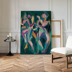 Whirl of the Tides – multicolour abstract canvas wall art print by Aspire Prints