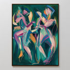 Whirl of the Tides – multicolour abstract canvas wall art print by Aspire Prints