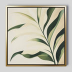 Whispering Verdure – green botanical canvas wall art print by Aspire Prints