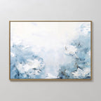 Whisper of Spring – blue botanical canvas wall art print by Aspire Prints