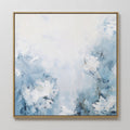 Whispers of Spring – blue botanical canvas wall art print by Aspire Prints