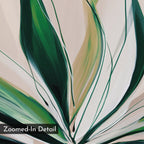 Verdant Whisper – green botanical canvas wall art print by Aspire Prints