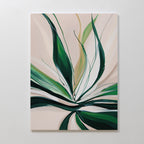 Verdant Whisper – green botanical canvas wall art print by Aspire Prints