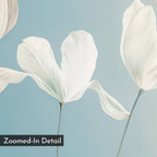 Whispers of Bloom in Twilight – blue botanical canvas wall art print by Aspire Prints