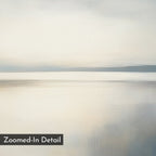 Whispering Tide at Dawn – neutral-toned coastal canvas wall art print by Aspire Prints