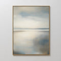 Whispering Tide at Dawn – neutral-toned coastal canvas wall art print by Aspire Prints