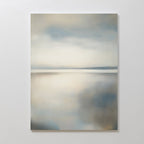 Whispering Tide at Dawn – neutral-toned coastal canvas wall art print by Aspire Prints