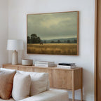 Whisper of the Pasture – neutral-toned vintage canvas wall art print by Aspire Prints