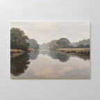 Whispers of the Quiet Bend – neutral-toned vintage canvas wall art print by Aspire Prints