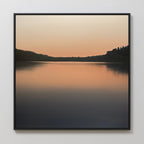 Whispers at Dusk – black coastal canvas wall art print by Aspire Prints