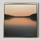 Whispers at Dusk – black coastal canvas wall art print by Aspire Prints