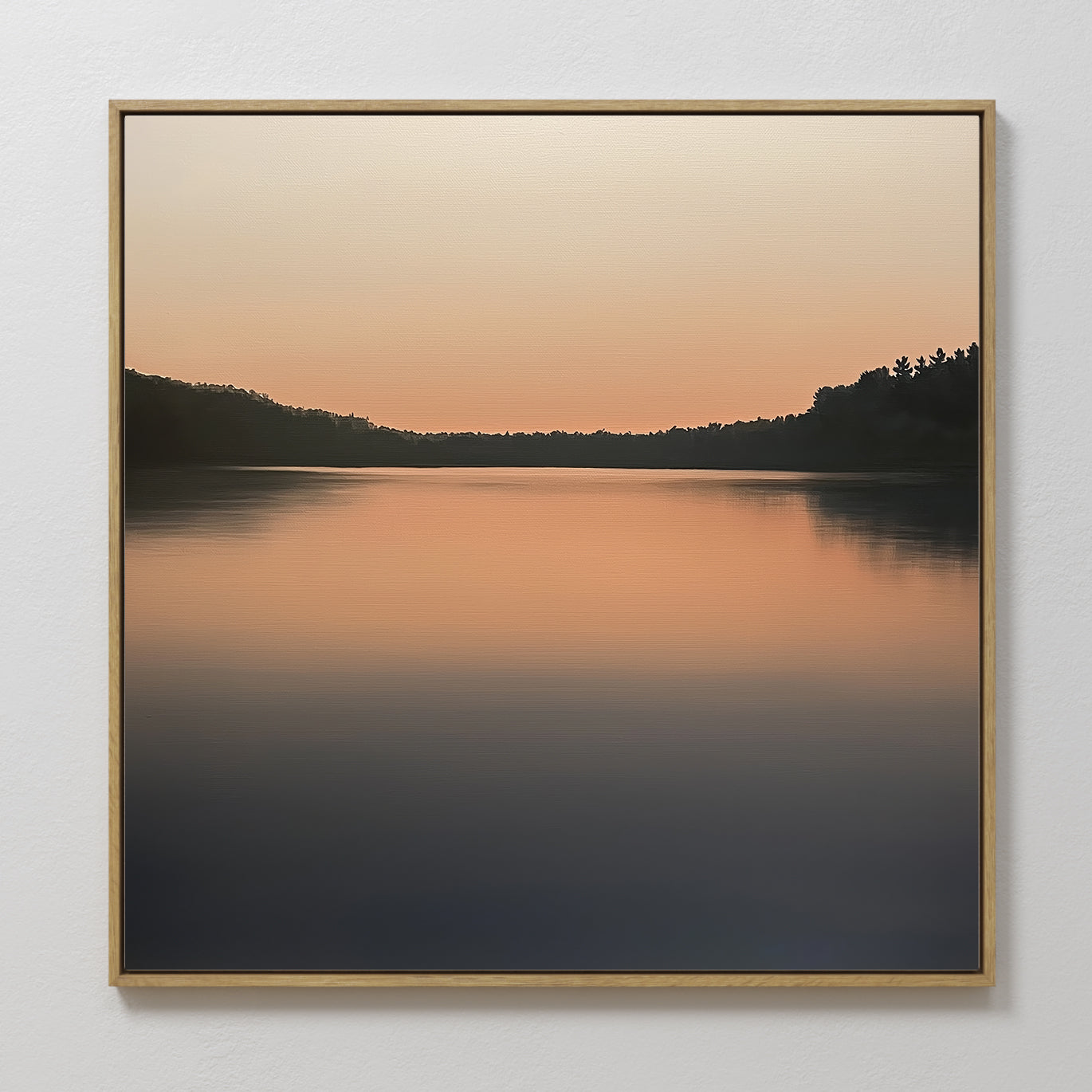 Whispers at Dusk – black coastal canvas wall art print by Aspire Prints