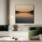 Whispers at Dusk – black coastal canvas wall art print by Aspire Prints