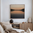 Whispers at Dusk – black coastal canvas wall art print by Aspire Prints