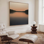Whispers at Dusk – black coastal canvas wall art print by Aspire Prints