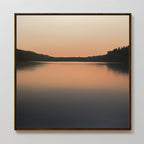 Whispers at Dusk – black coastal canvas wall art print by Aspire Prints