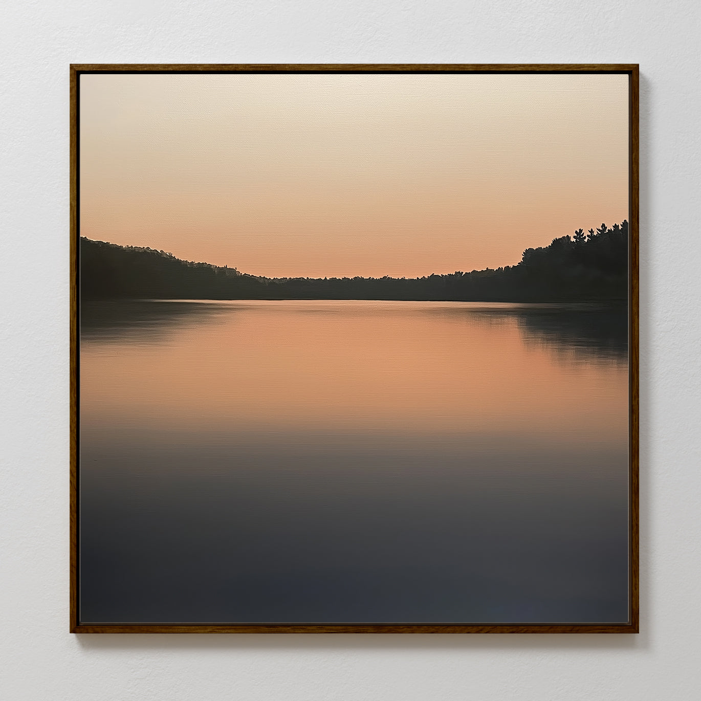 Whispers at Dusk – black coastal canvas wall art print by Aspire Prints