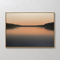 Whispers of the Glass Lake – black coastal canvas wall art print by Aspire Prints