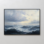 Tempest's Embrace – blue vintage canvas wall art print by Aspire Prints