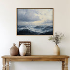 Tempest's Embrace – blue vintage canvas wall art print by Aspire Prints