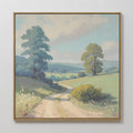 Whispers of the Green Hollow Canvas Print – green vintage canvas wall art print by Aspire Prints