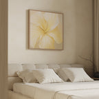 Whisper of Honeyed Light – neutral-toned botanical canvas wall art print by Aspire Prints