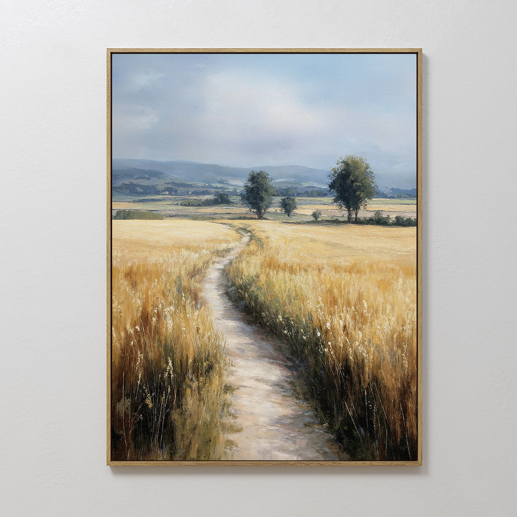 Where the Light Wanders – neutral-toned vintage canvas wall art print by Aspire Prints