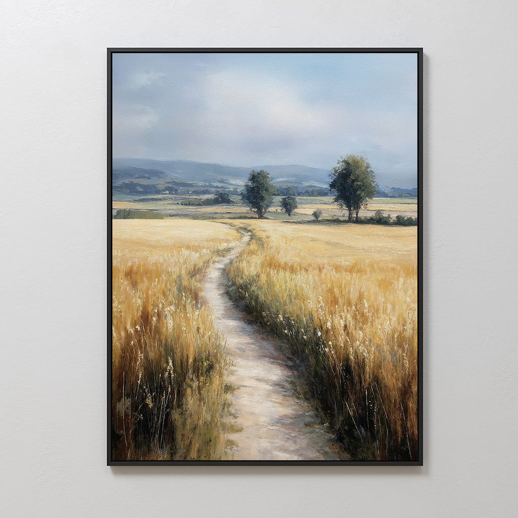 Where the Light Wanders – neutral-toned vintage canvas wall art print by Aspire Prints