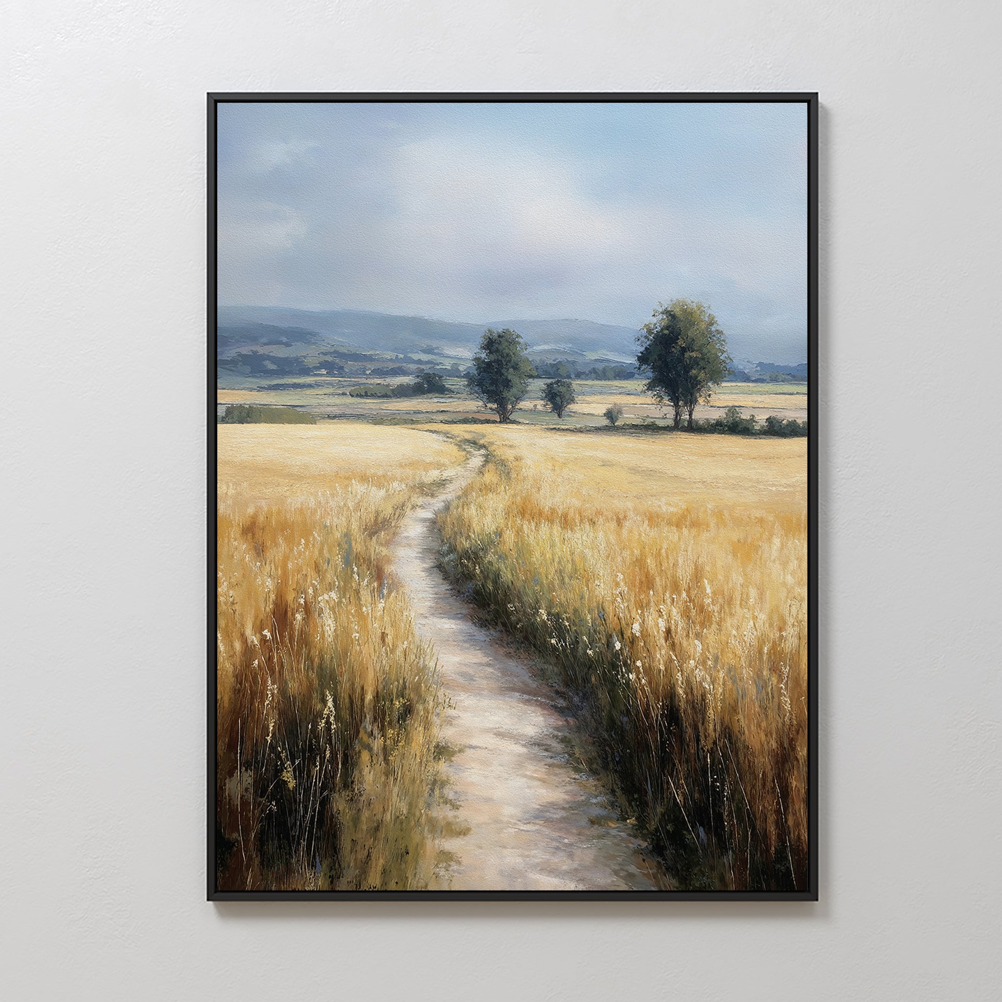 Where the Light Wanders – neutral-toned vintage canvas wall art print by Aspire Prints