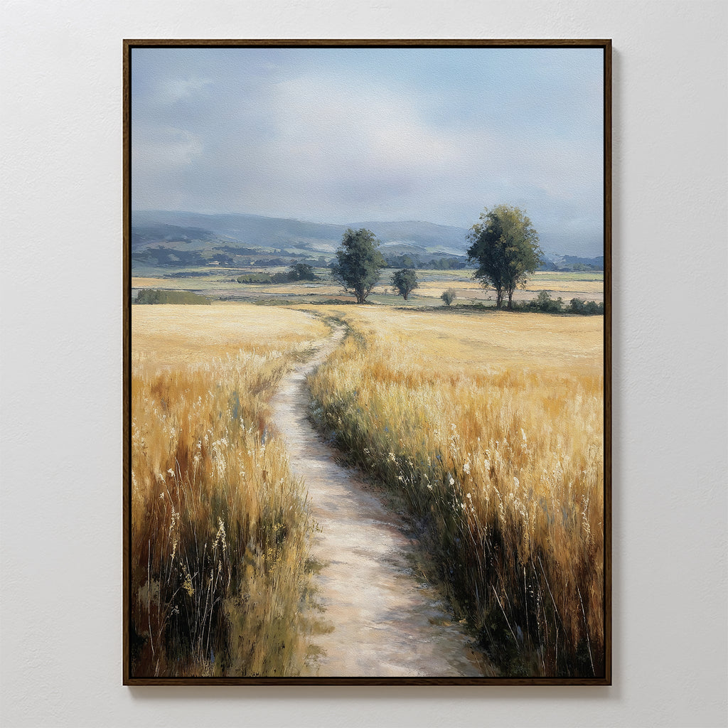 Where the Light Wanders – neutral-toned vintage canvas wall art print by Aspire Prints