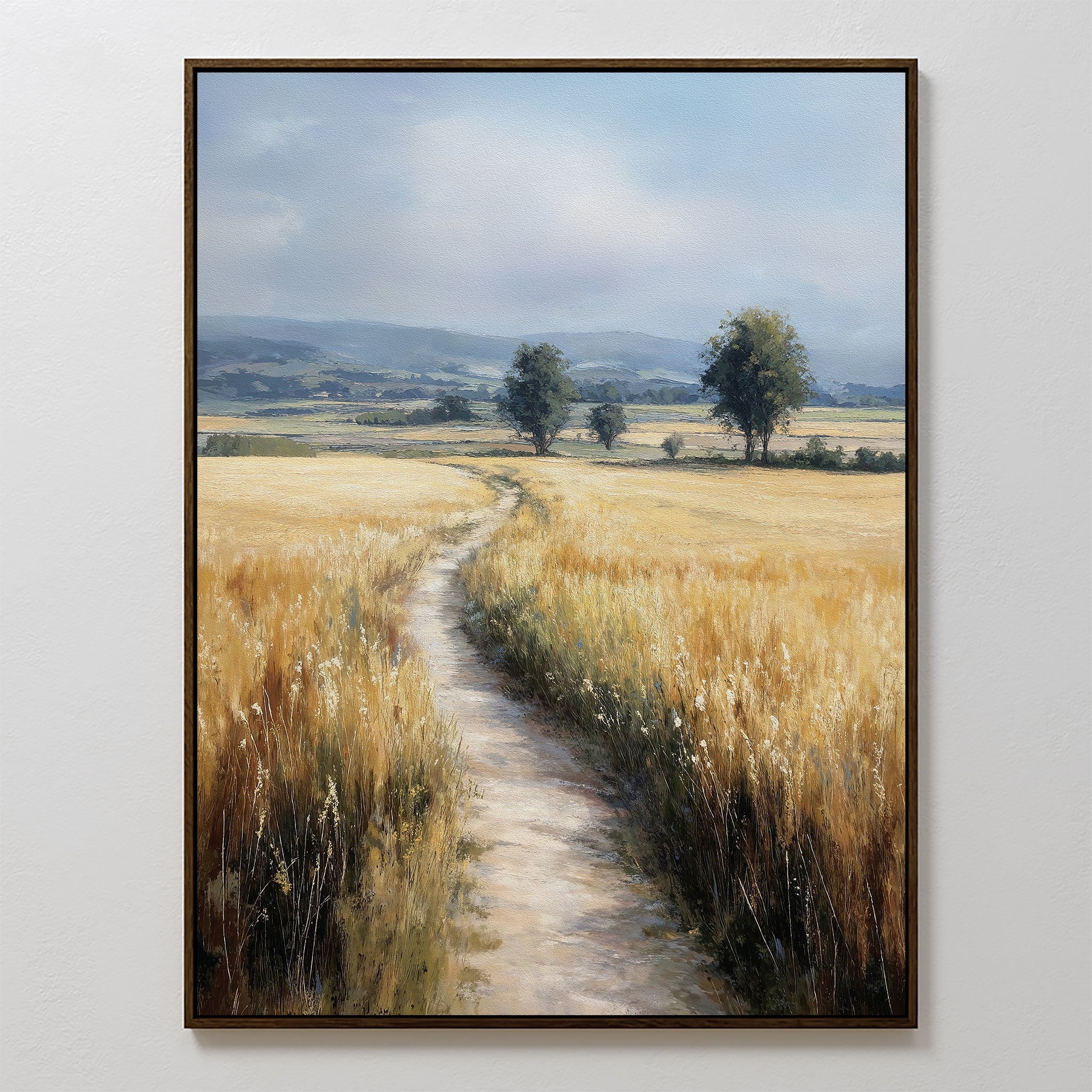 Where the Light Wanders – neutral-toned vintage canvas wall art print by Aspire Prints
