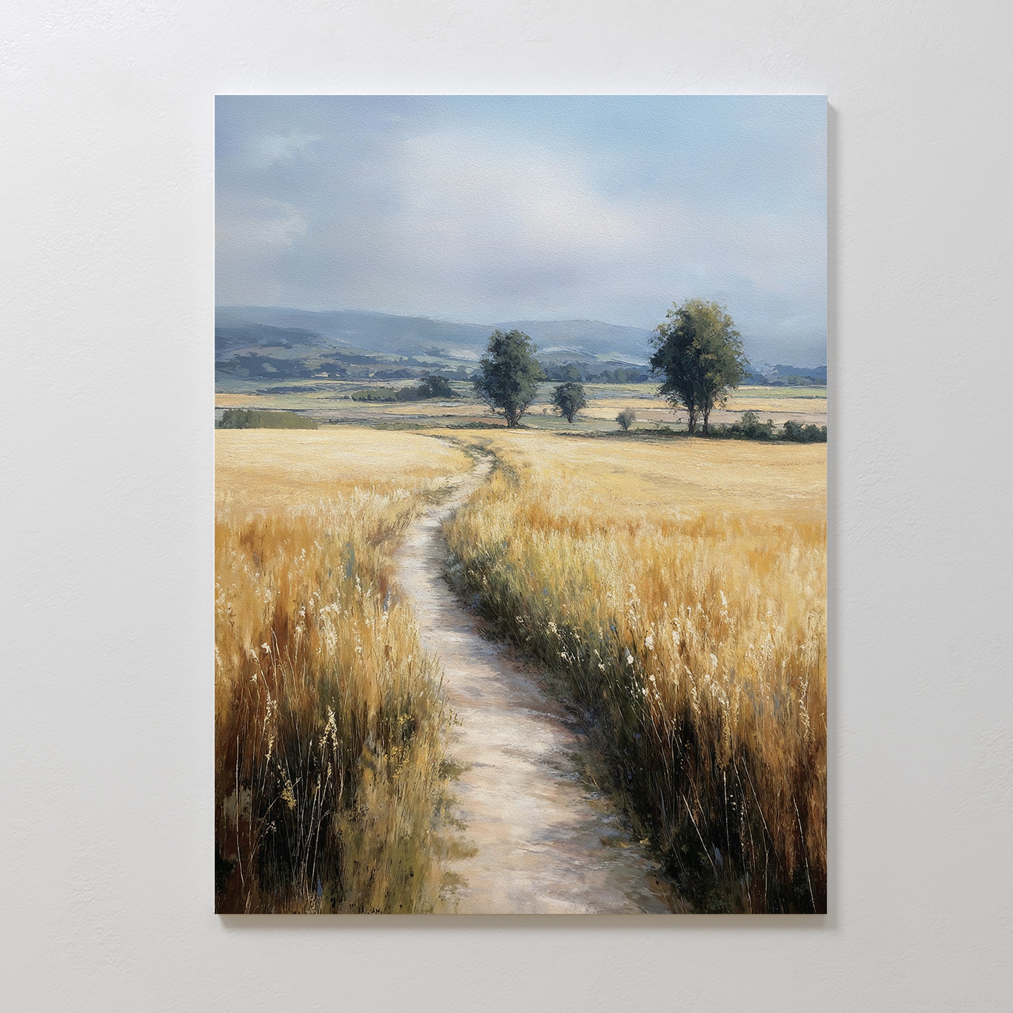 Where the Light Wanders – neutral-toned vintage canvas wall art print by Aspire Prints