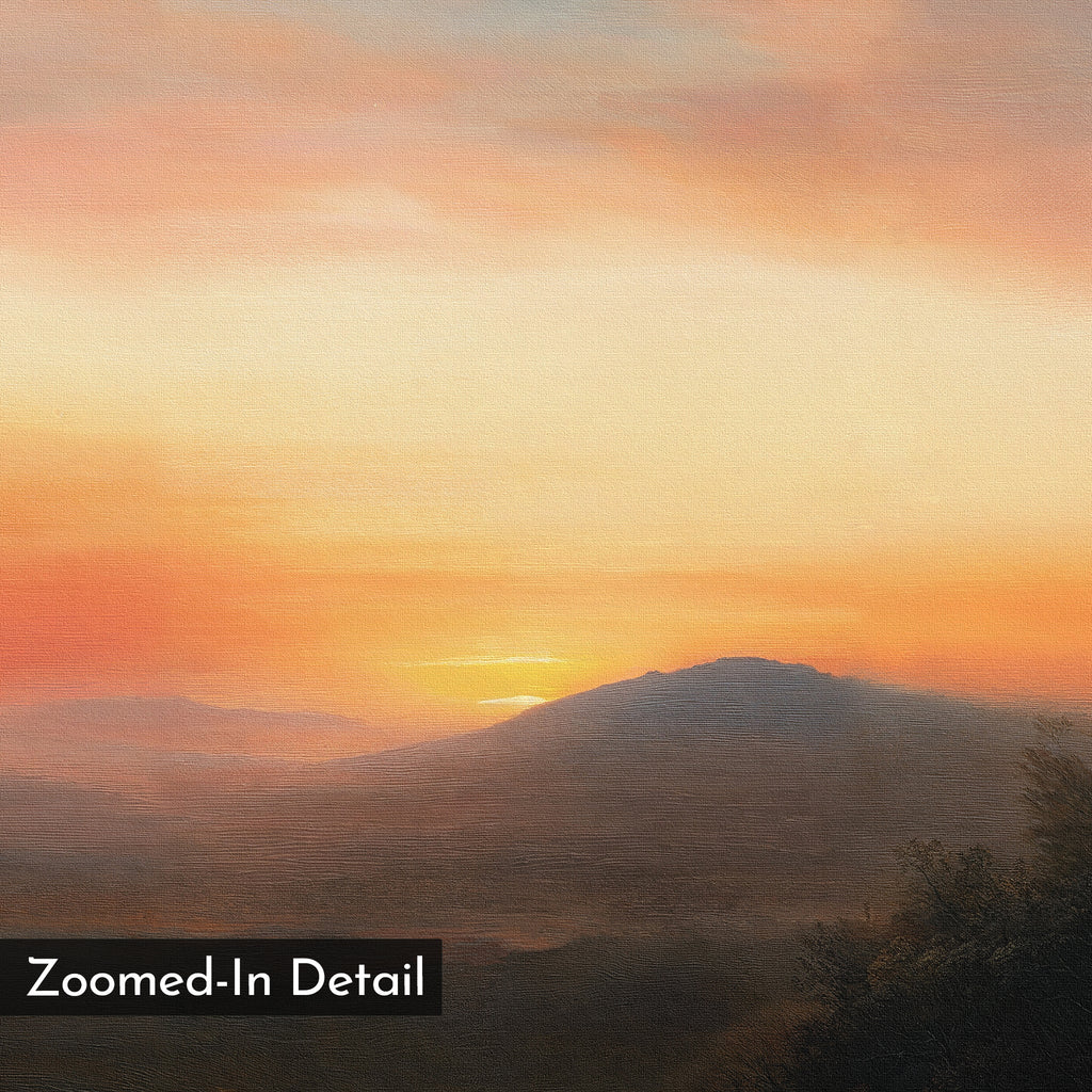 Whispers of a Fading Sun – blush pink vintage canvas wall art print by Aspire Prints