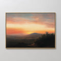 Whispers of a Fading Sun – blush pink vintage canvas wall art print by Aspire Prints